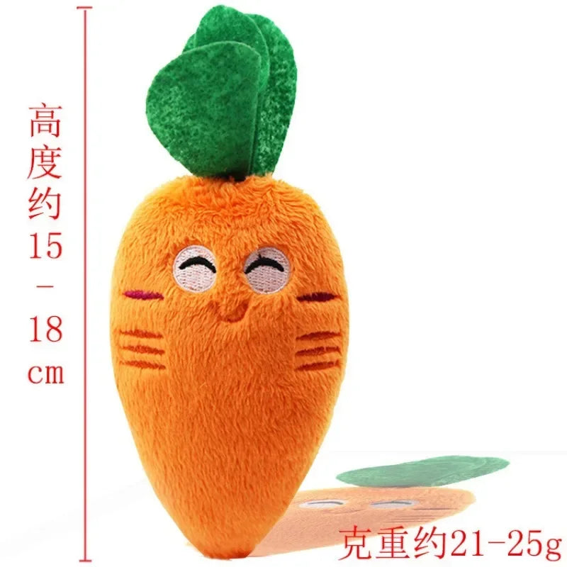 Carrot Squeak Dog Toy Delight