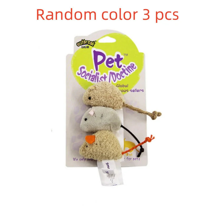 Fun Plush Mouse Cat Toy