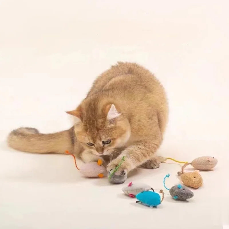 Fun Plush Mouse Cat Toy